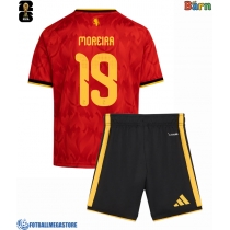 Fotballdrakt Barn Belgia Diego Moreira #19 Hjemmedraktsett VM 2026 Kortermet (+ Korte bukser)